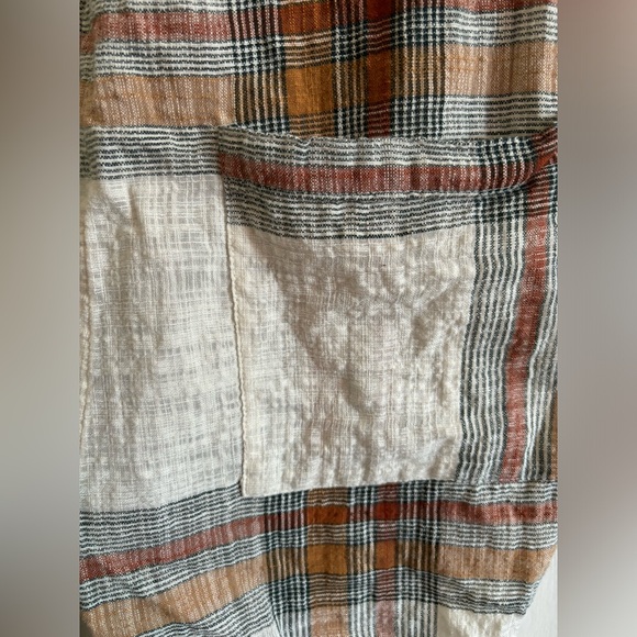 Free People Don’t You Want This Plaid Jumpsuit in Ivory - Picture 6 of 8